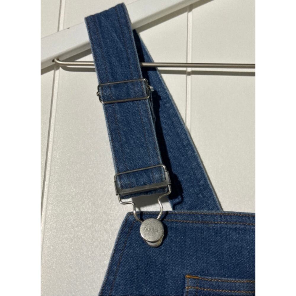 Capulet Lennon Denim Overalls XS Blue Wide Leg Dungaree Stretch Retro Fit - Picture 3 of 14